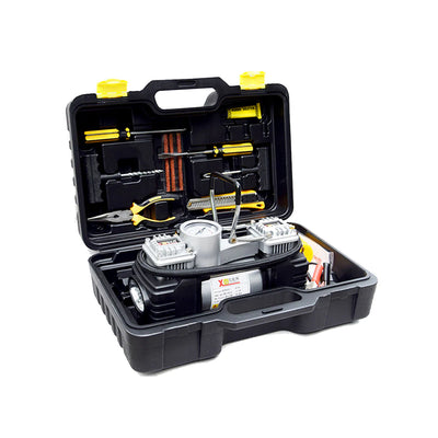 Air Compressor Double Cylinder Metal Housing