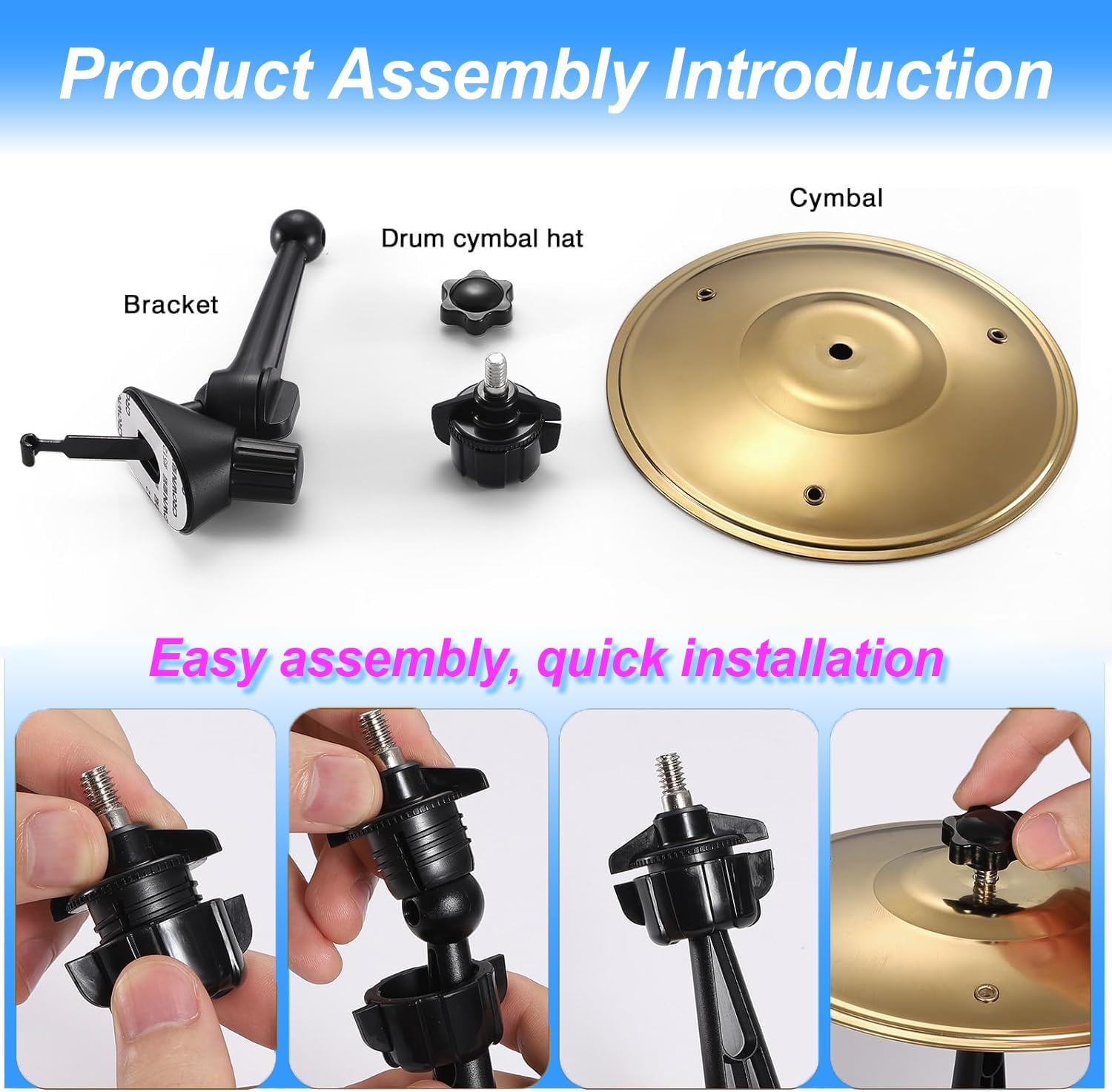 Mini Cymbal Car Air Vent Decor