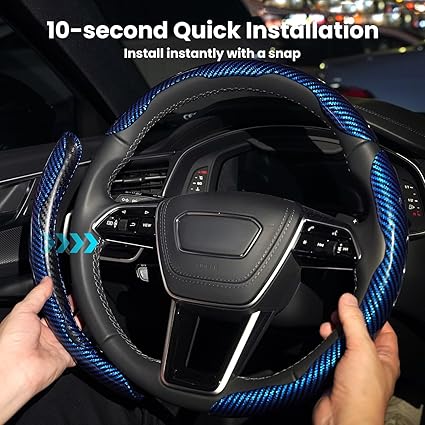 Car Steering Wheel Cover Grip Set