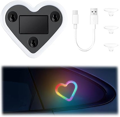 Heart-Shaped LED Car Light