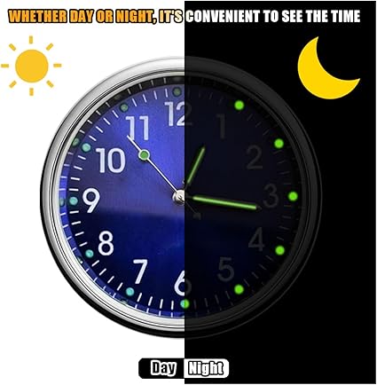 Mini Luminous Car Dashboard Clock