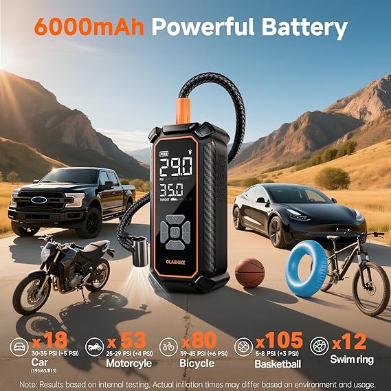 Portable Smart Tire Inflator (150 PSI)