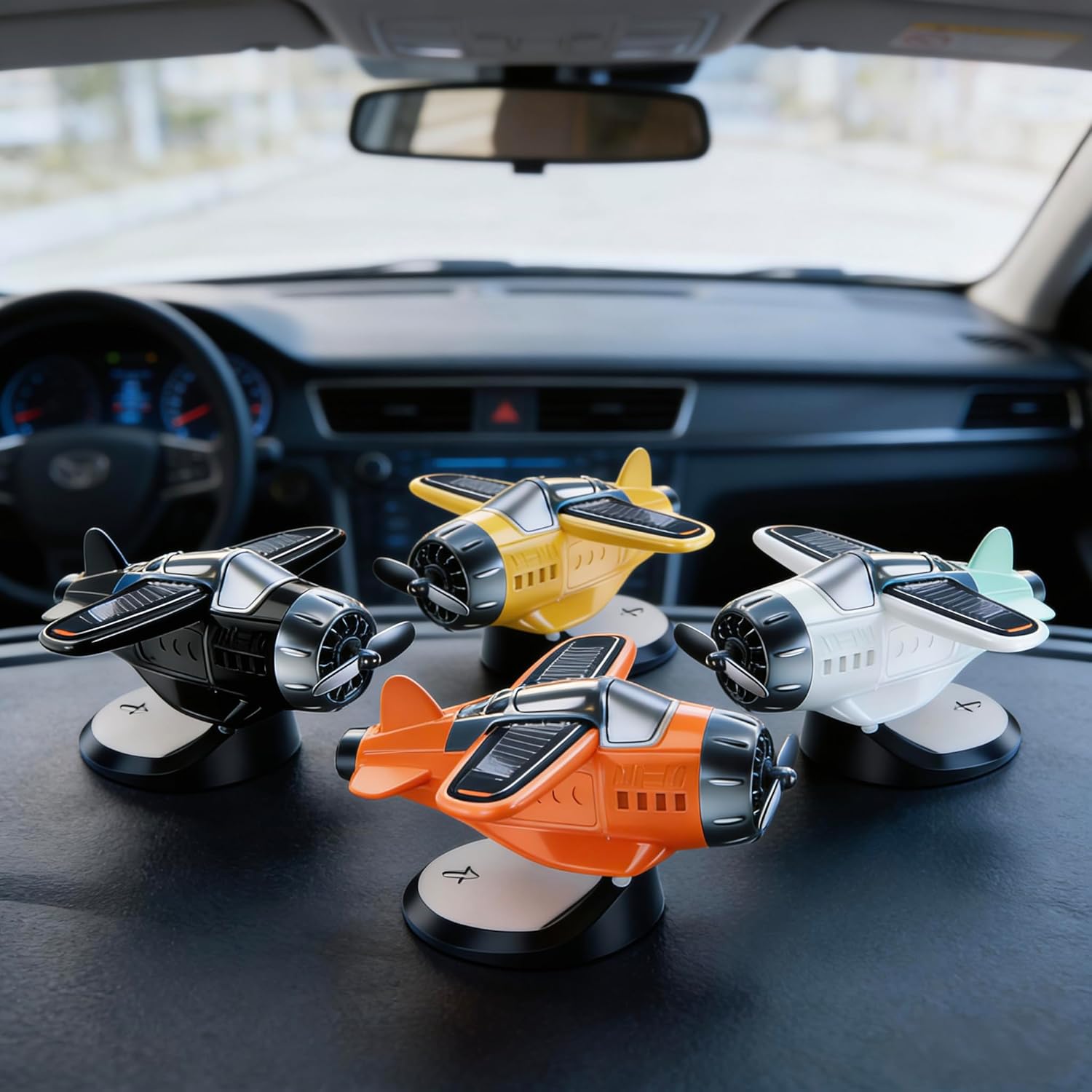 Rotating Airplane Car Dashboard Ornament